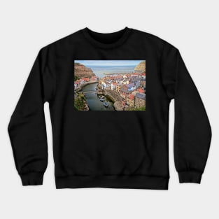 Staithes Fishing Village, Yorkshire Crewneck Sweatshirt